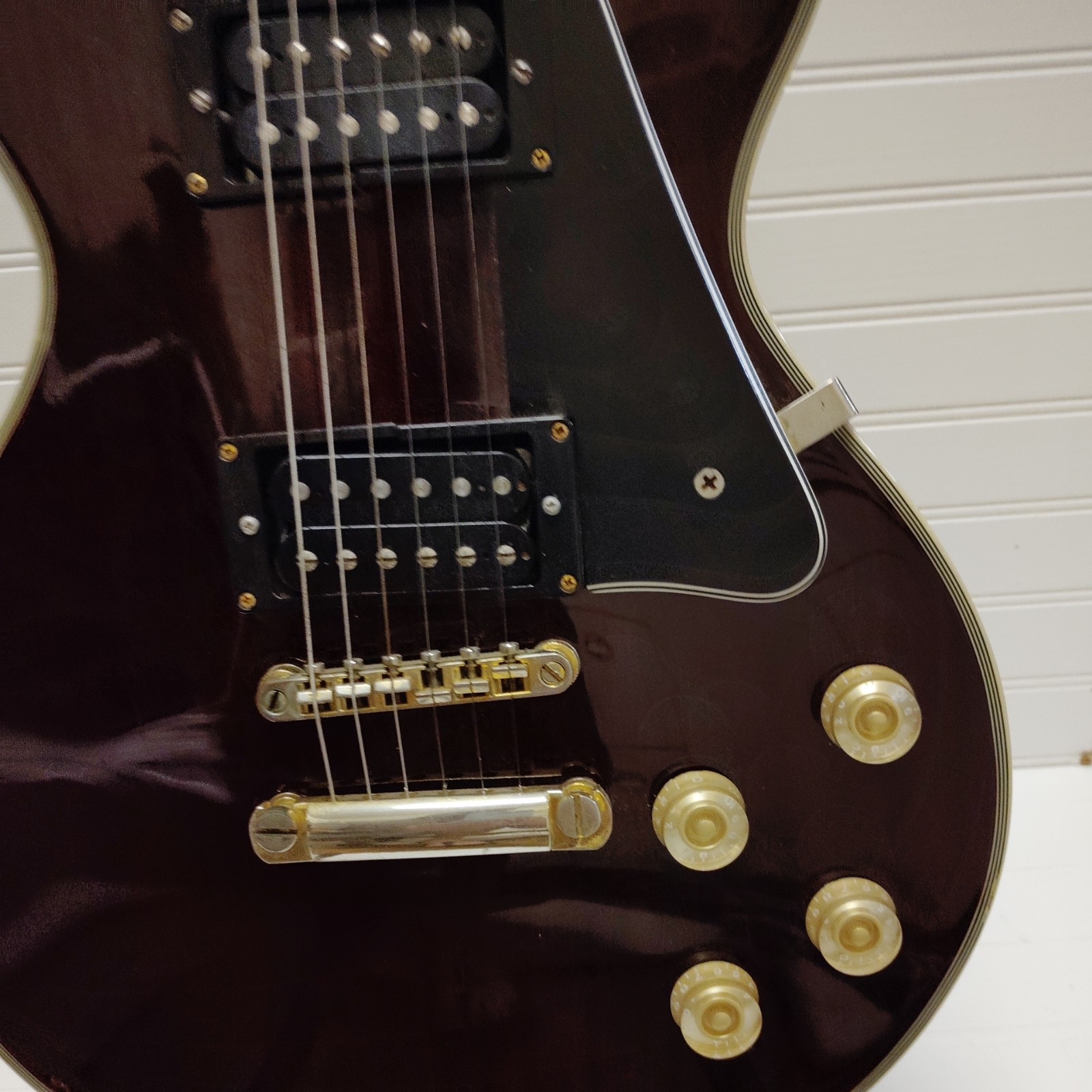 Rare Vintage Greg Bennett Samick Avion Electric Guitar Wine Red Made In Korea