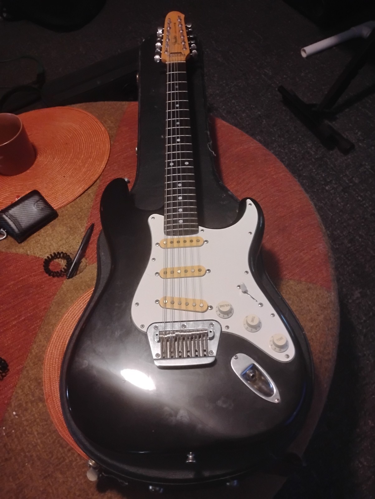 1987-93 Black Fender Stratocaster 12 string X11