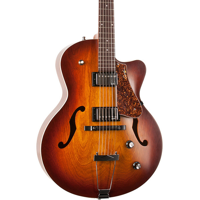Godin 5th Avenue Kingpin II HB Hollowbody E/G, Rosewood FB, Cognac Burst