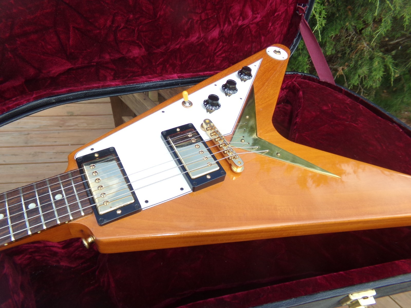 Gibson Historic Custom Shop Reissue Flying V 1959 – Natural finish exceptional