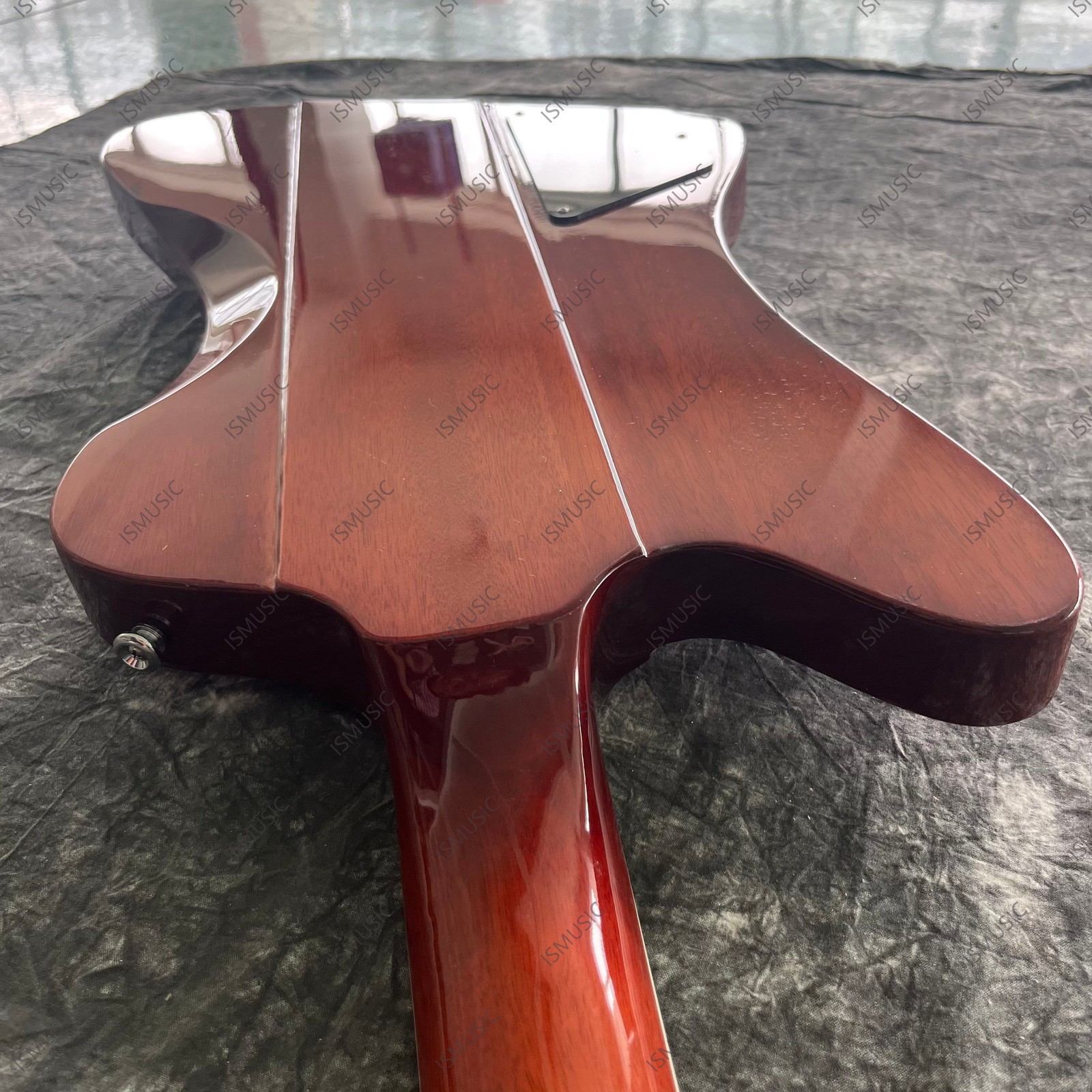 Solid Body Electric Guitar Stainless Steel Rounded Fret Flamed Maple Top Veneer