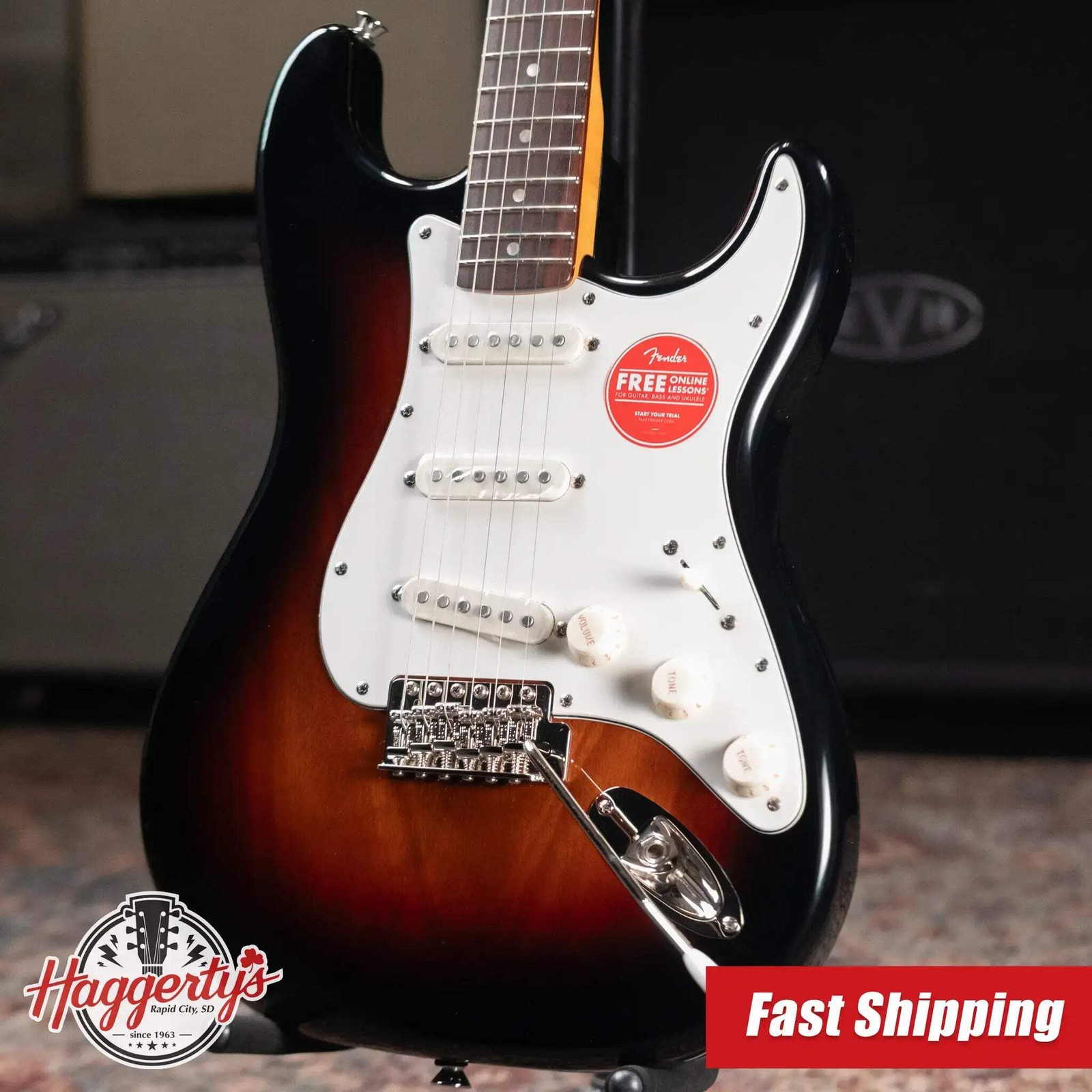 Squier Classic Vibe ’60s Stratocaster Electric Guitar – 3-Color Sunburst