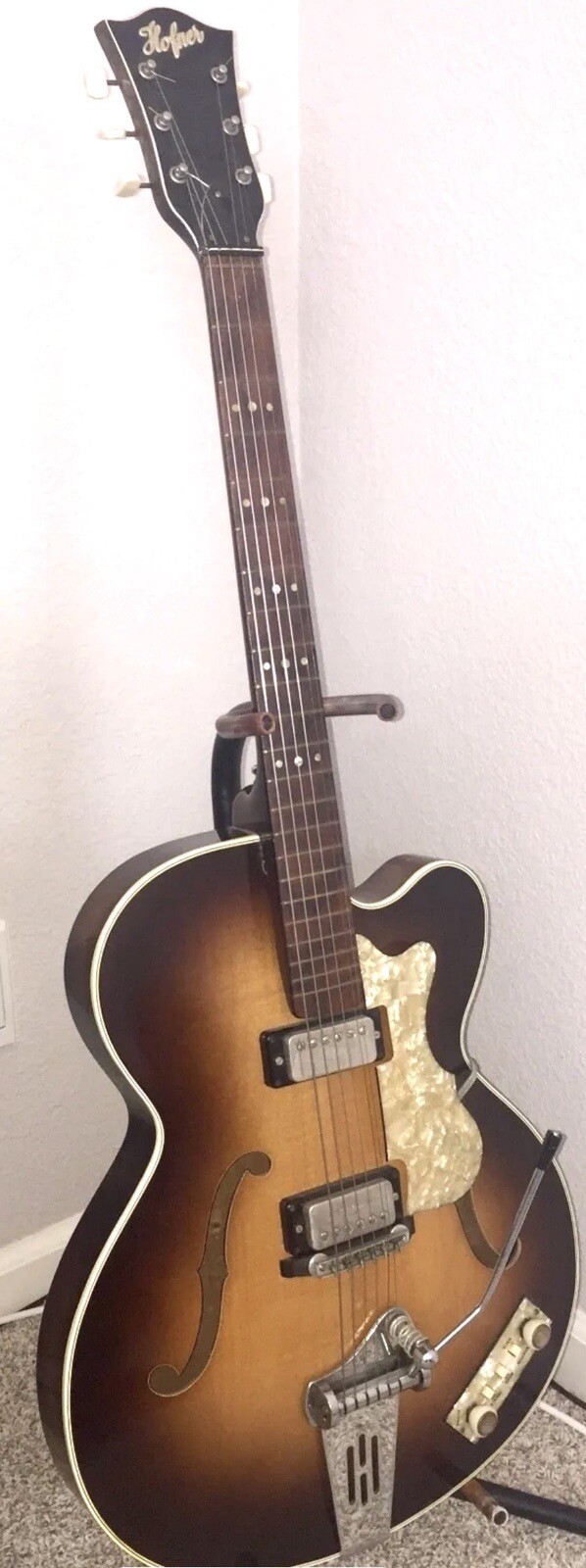 Vtg Hofner Electric Guitar Made in W. Germany