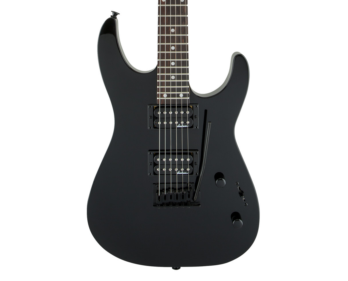 Jackson JS Series Dinky JS12 Electric Guitar – Gloss Black w/Amaranth FB