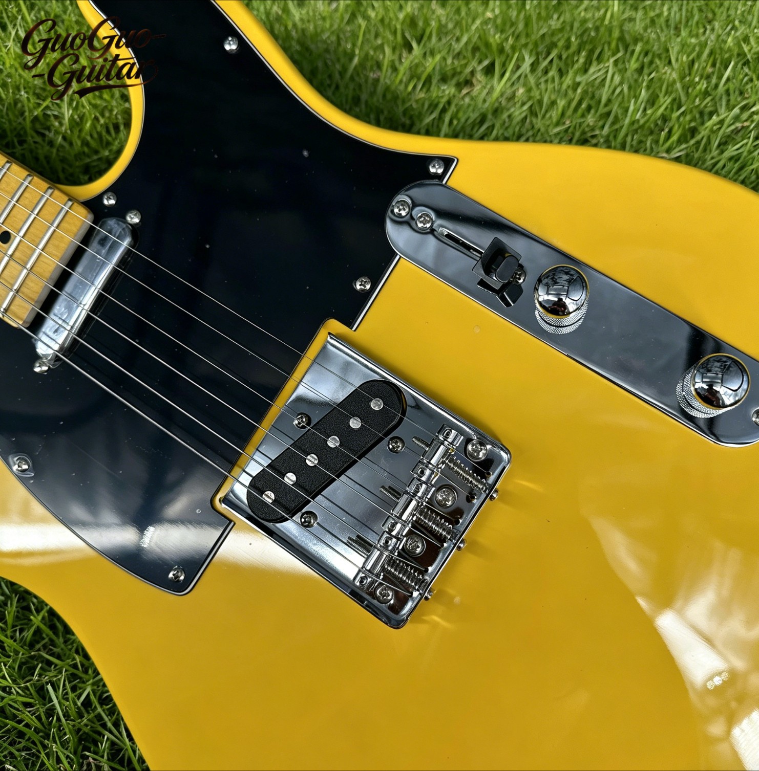 US Warehouse TL Style Electric Guitar Butterscotch Blonde Maple Neck SS Pickups