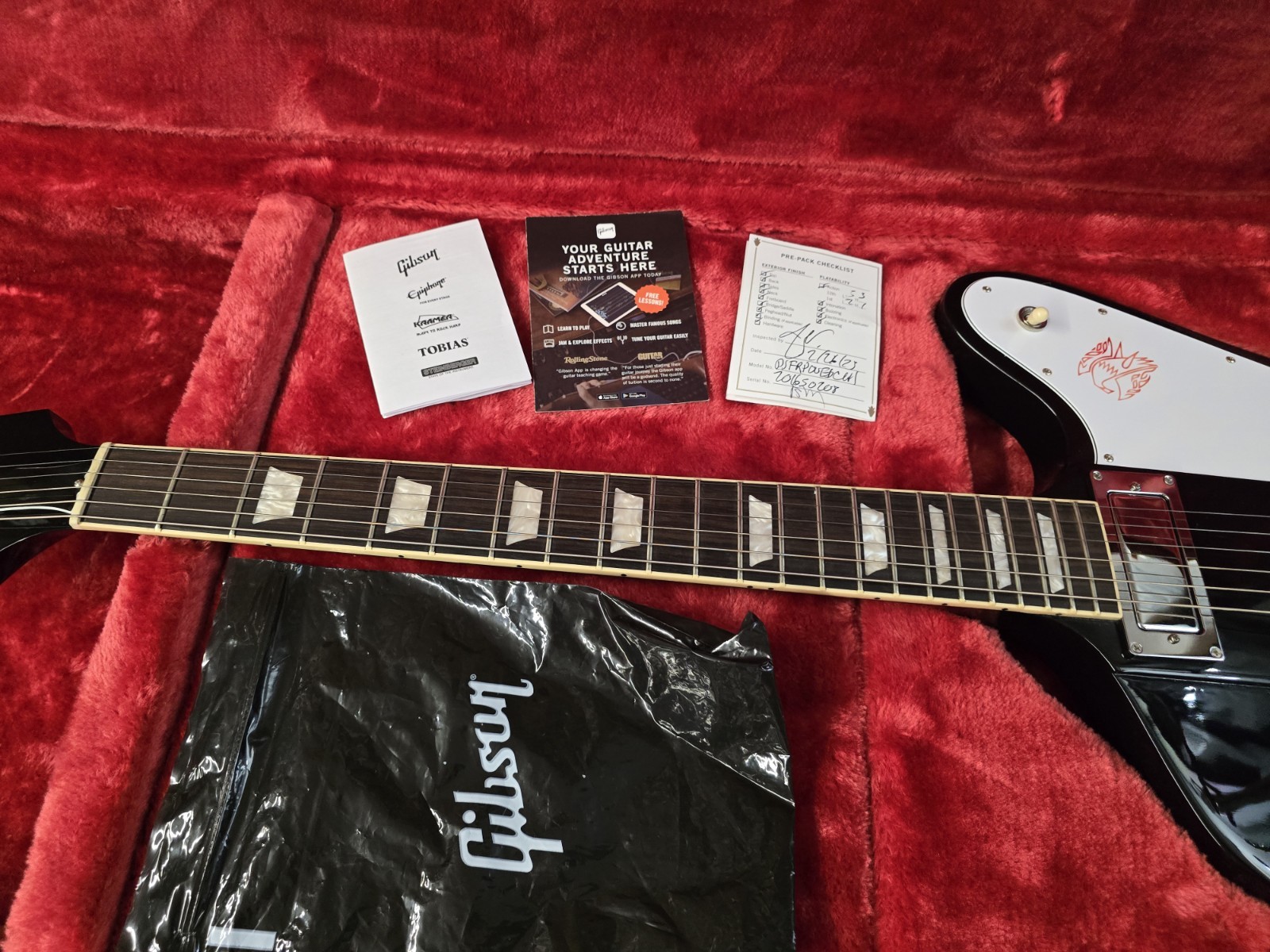 2025 Gibson Firebird Platypus Ebony Black OHSC 8.3 Lb