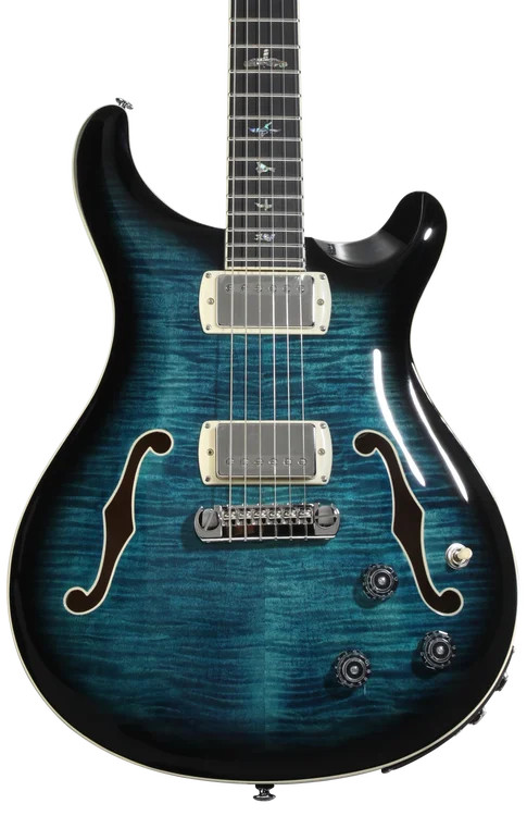 PRS SE Hollowbody II Piezo Electric Guitar – Peacock Blue