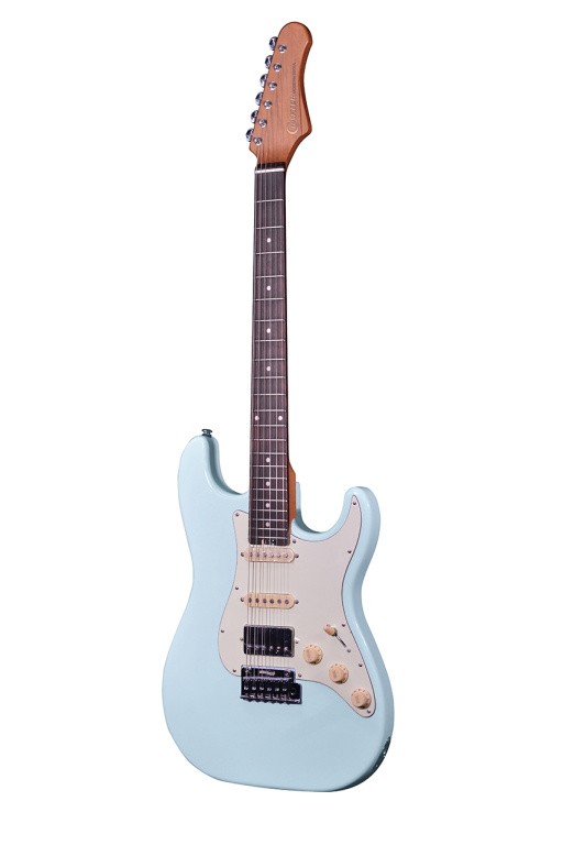 Crafter Solid Body S Electric Guitar Modern Seoul Series, Gig Bag, Day Blue