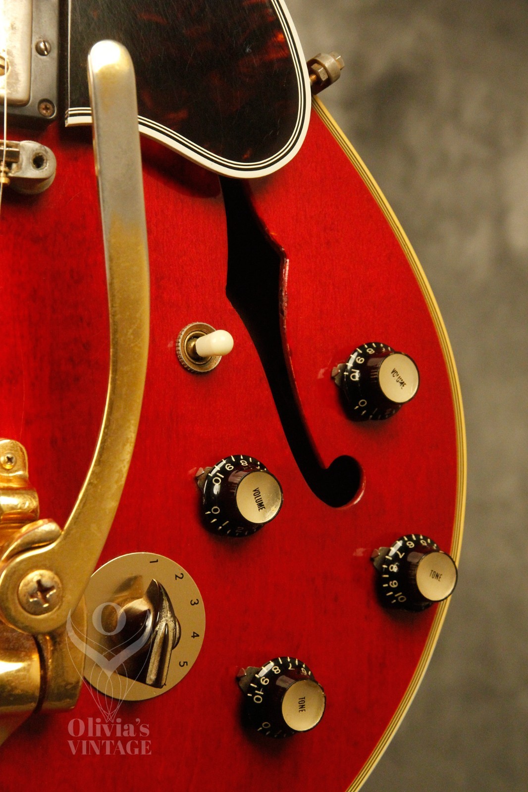 1961 Gibson ES-355 Stereo Varitone Cherry w/ ’70’s T-top pickups