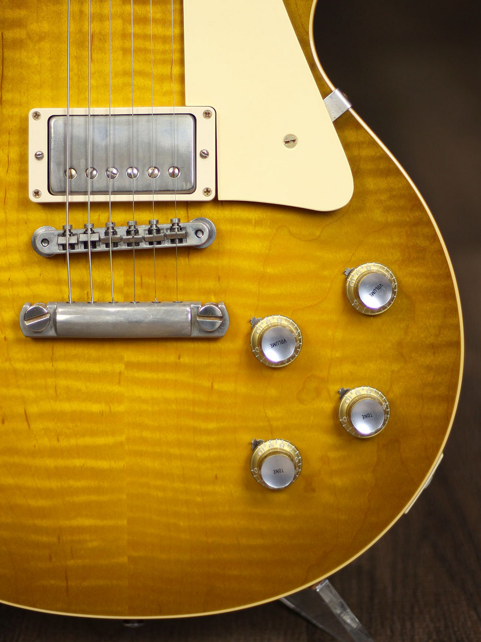 Gibson 1960 Les Paul Standard Hard Rock Maple (HRM) Top Green Lemon VOS Guita