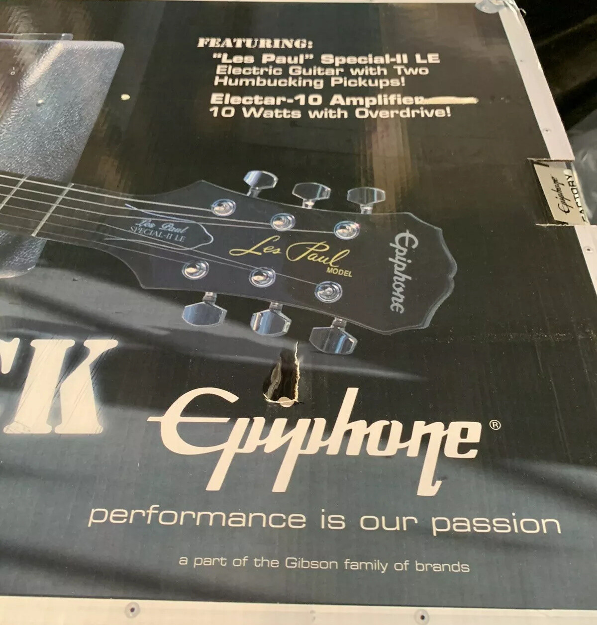 Epiphone Special-II LE Electric Guitar Worn Black Vintage Sunburst