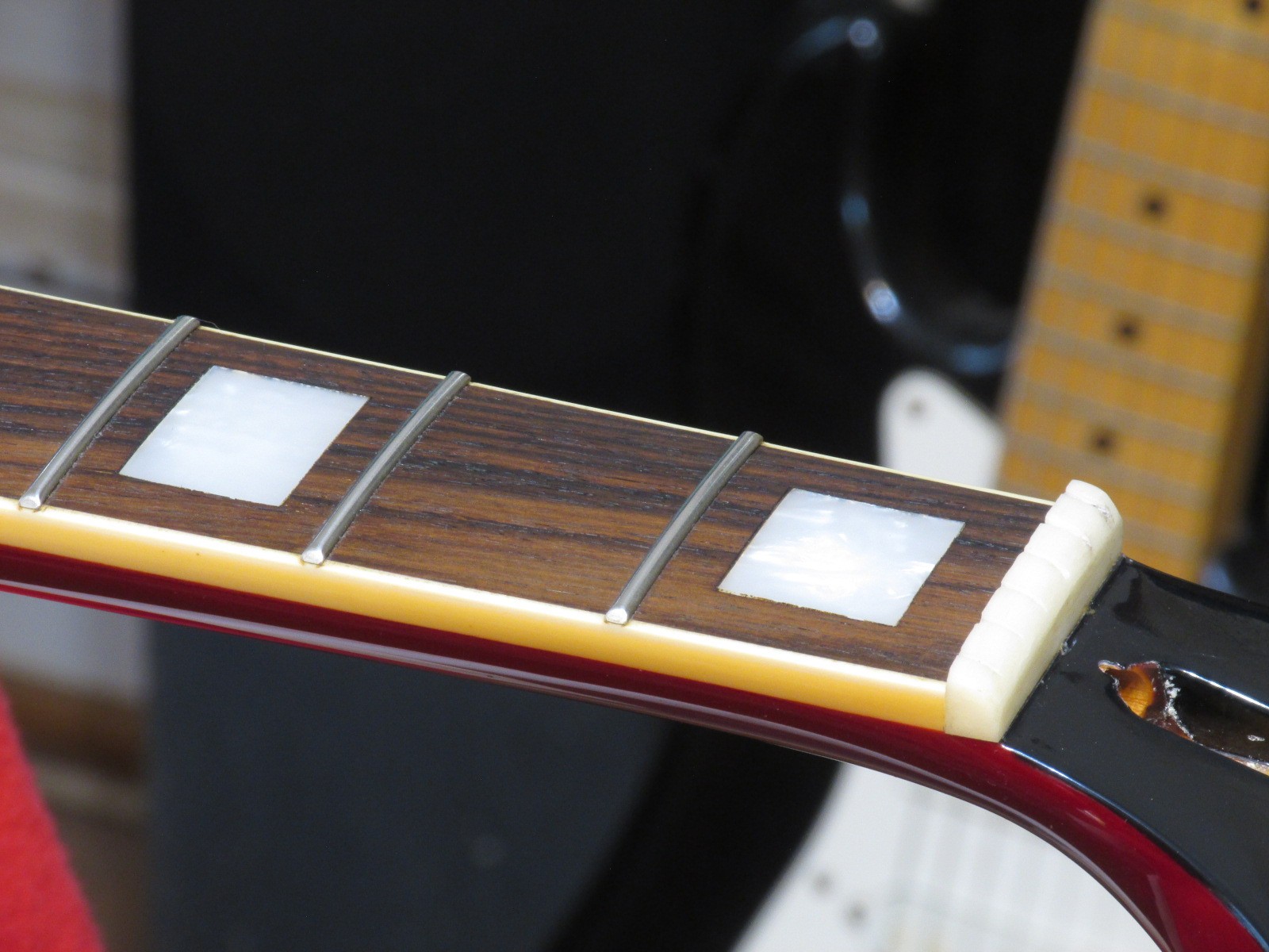 2020s Guild S-100 Polara Guitar Body Neck – See-Through Cherry Red
