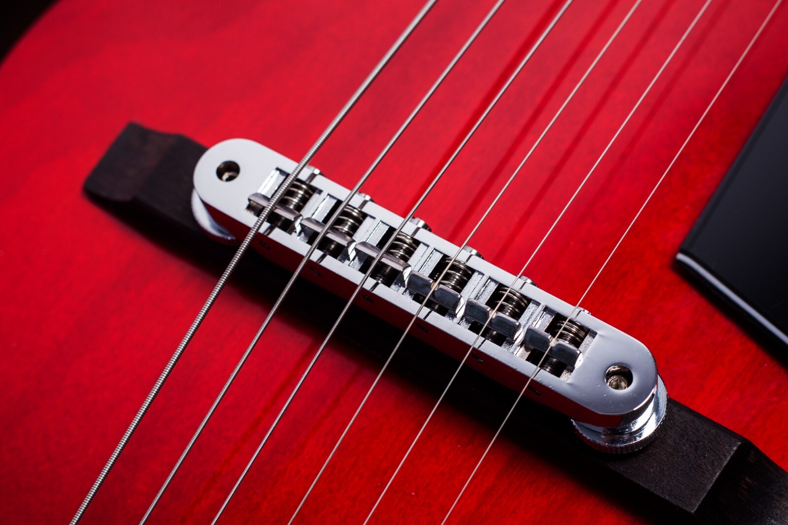 Grote Jazz Electric Guitar Semi-Hollow Body Chrome Hardware P90 pickup Red
