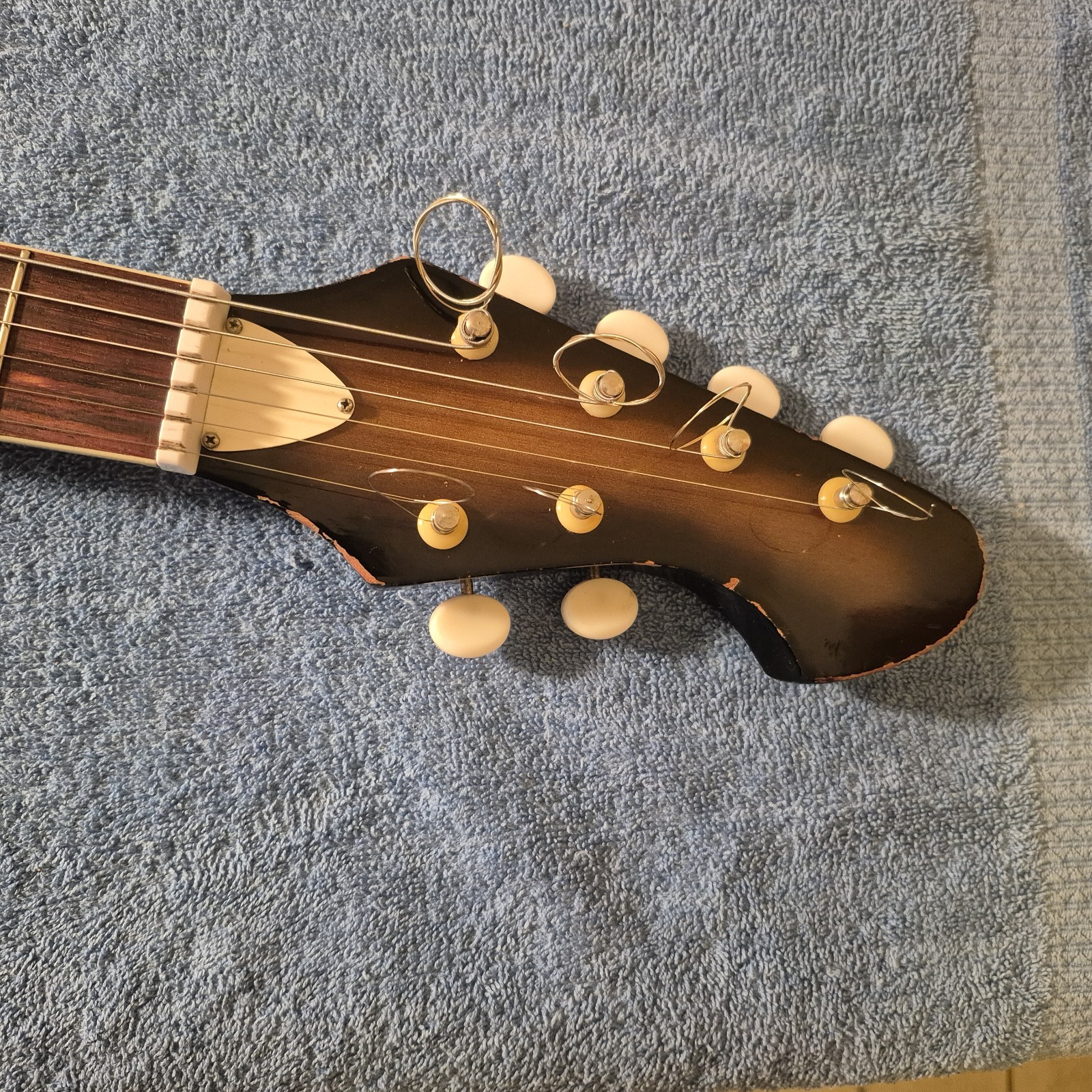Vintage Teisco Decca Electric Guitar Mid 60’s Made In Japan Tulip Model DMI 201