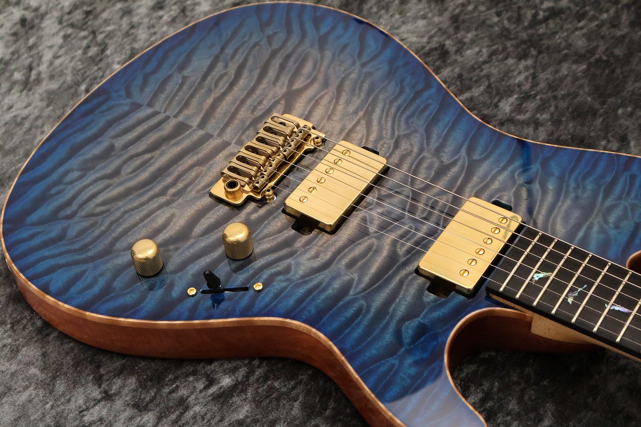 Sugi DS496E Quilt Maple/HM F-Maho Dark Blue 6A Custom USED