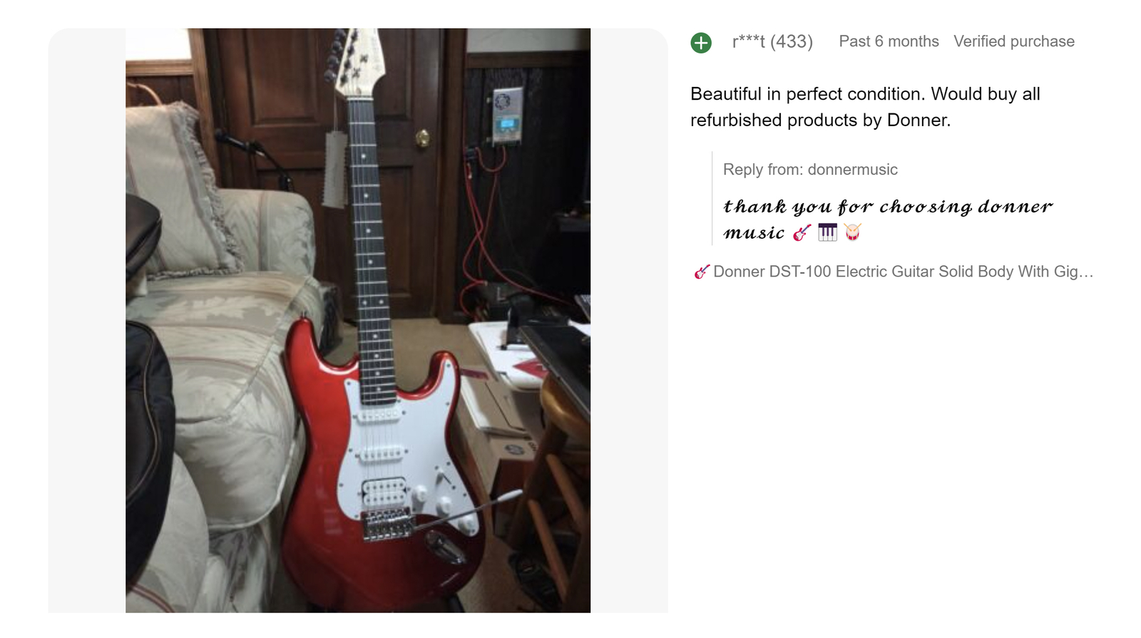 🎸 Donner DST-100 Electric Guitar With Amplifier Gig Bag Solid Body HSS Pickups