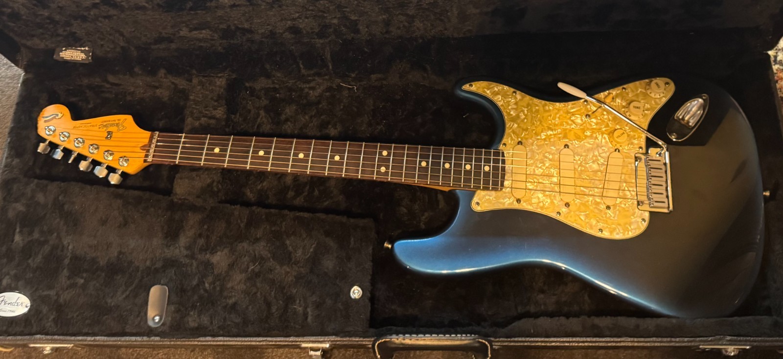 Fender American Stratocaster Navy Blue Metallic 1995 40th Anniversary w/ Case