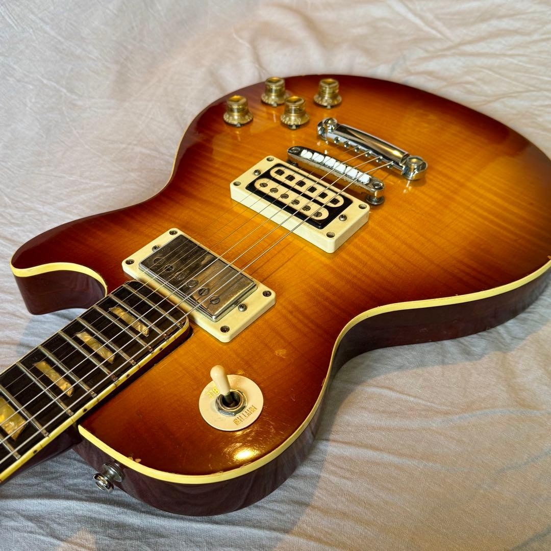 Greco EG-420Y Les Paul Flame Top Vintage Electric Guitar Hard Case MIJ Japan