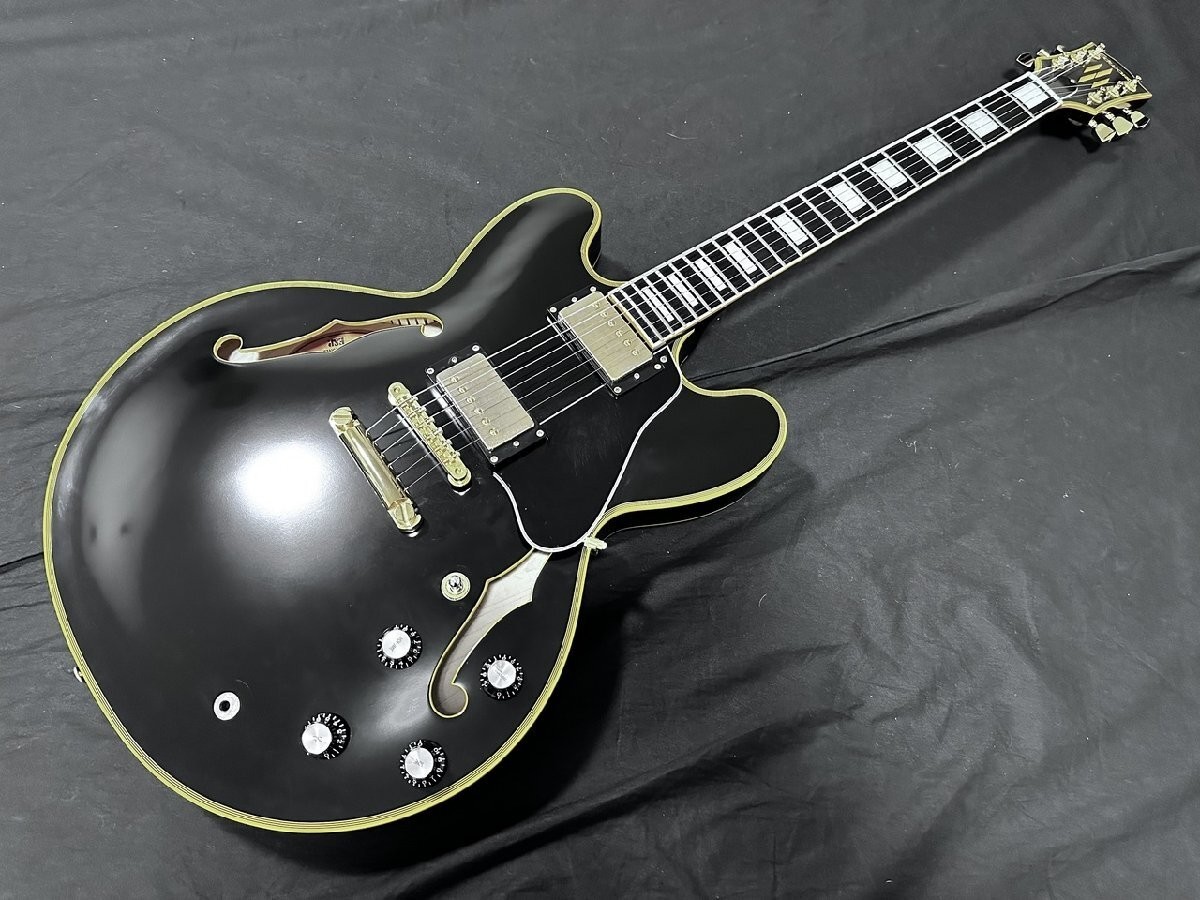 EDWARDS E-SA-CTM Black Electric Guitar Used From Japan
