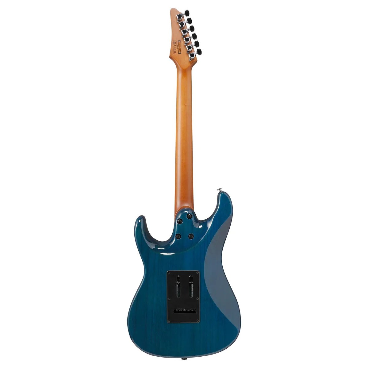 Ibanez AZ22S1F Standard Electric Guitar, Jatoba FB, Transparent Turquoise Burst