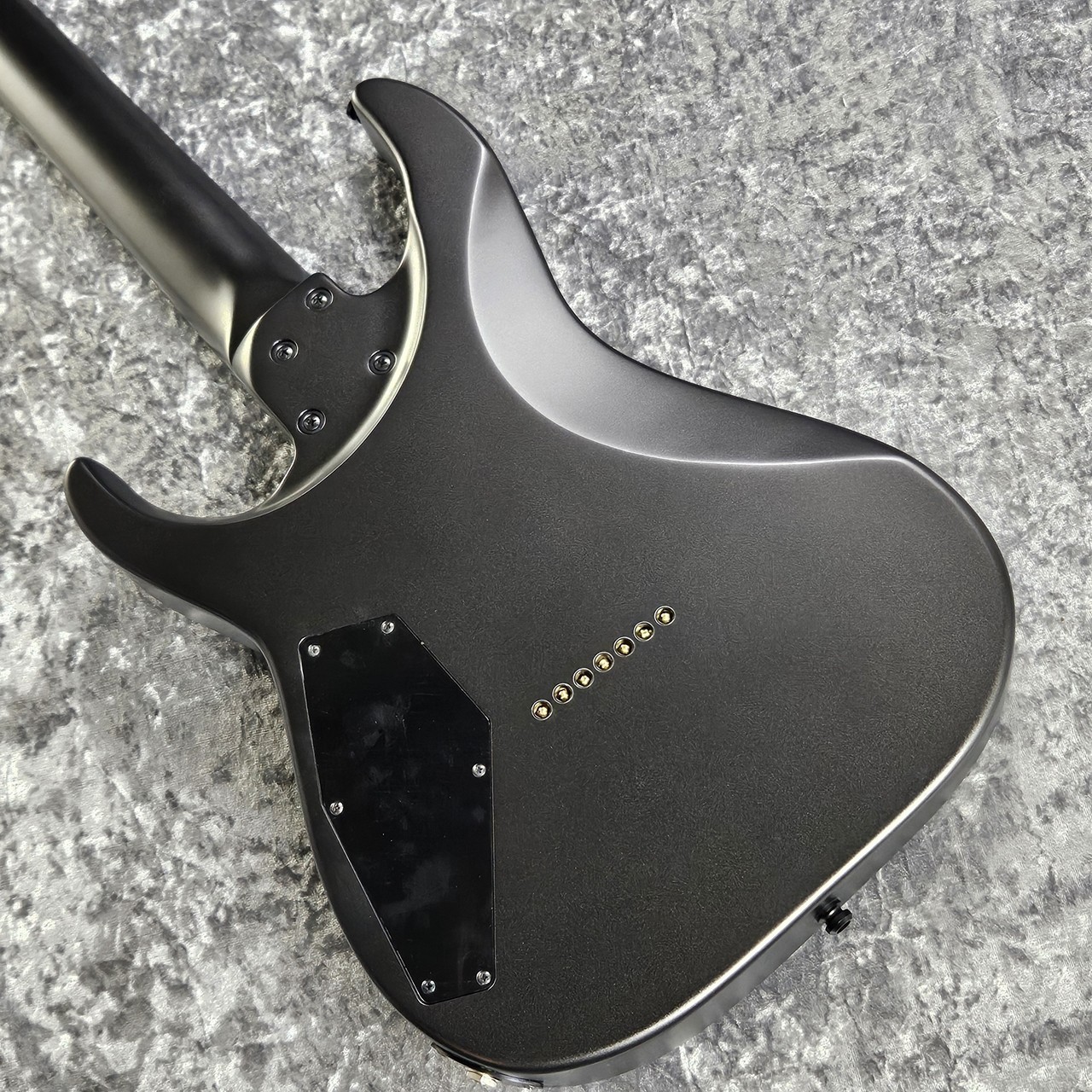 Edwards E-M-II-7 Metallic Black Satin Electric Guitar Used