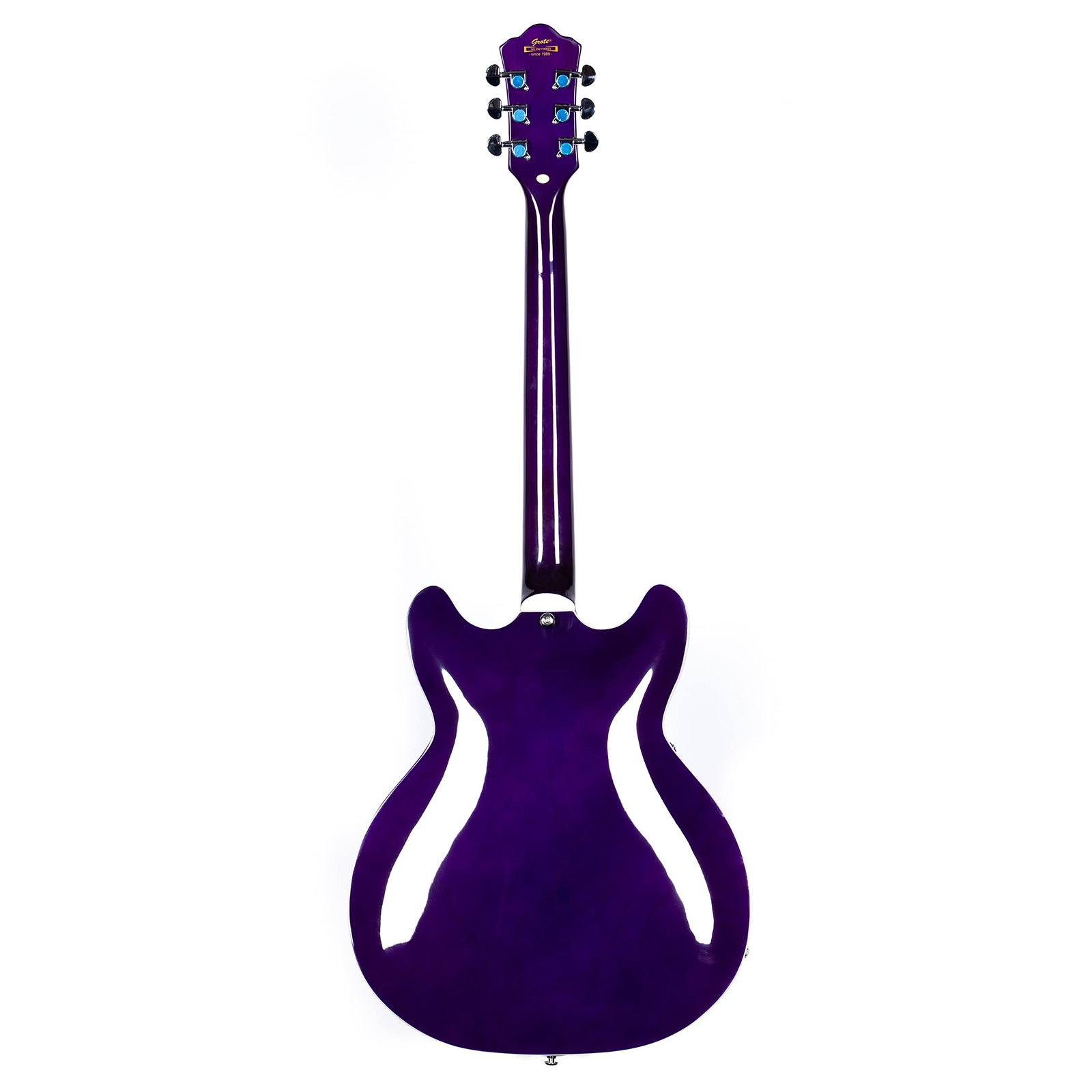 GROTE Jazz Left-Handed Electric Guitar Semi-Hollow Body Trapeze 4