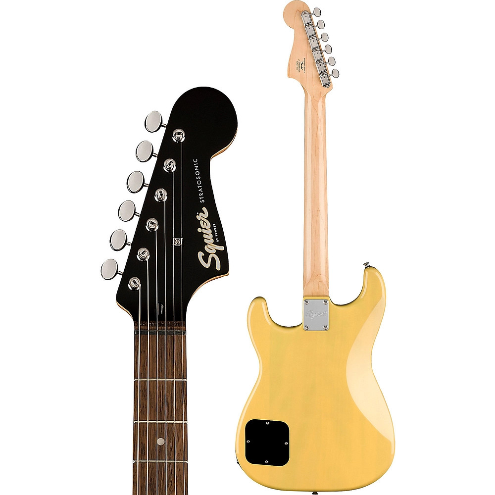 Squier Paranormal StratOSonic Laurel Fingerboard Electric Guitar Vintage Blond