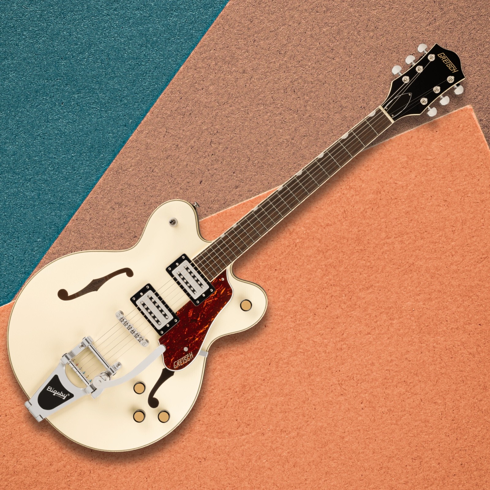 Gretsch G2622T Streamliner Double Cut 6 String Vintage White Electric Guitar