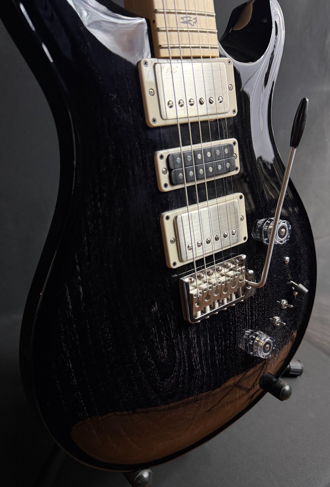 PRS Swamp Ash Special Maple Electric Guitar Black Doghair Smokeburst w/ Gig Bag