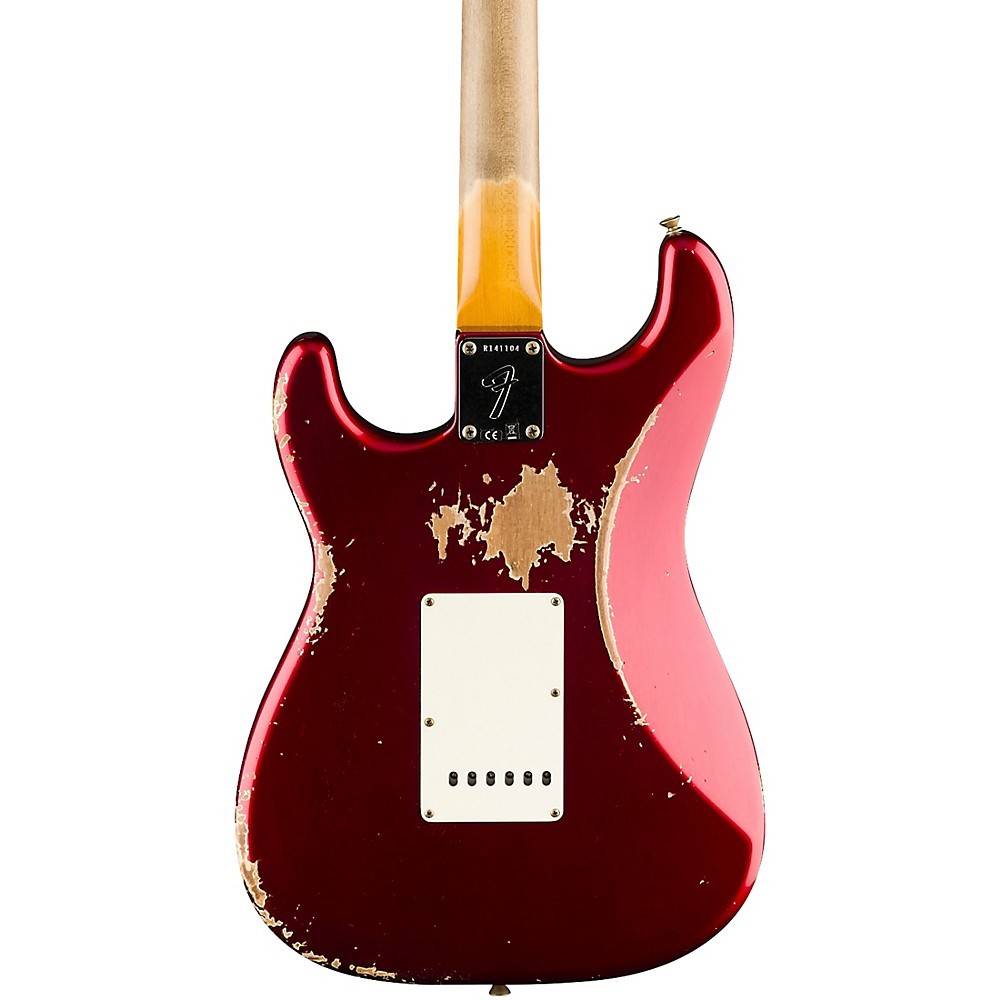 Fender CS 1969 Stratocaster Heavy Relic Quartersawn Guitar Aged Candy Apple Red