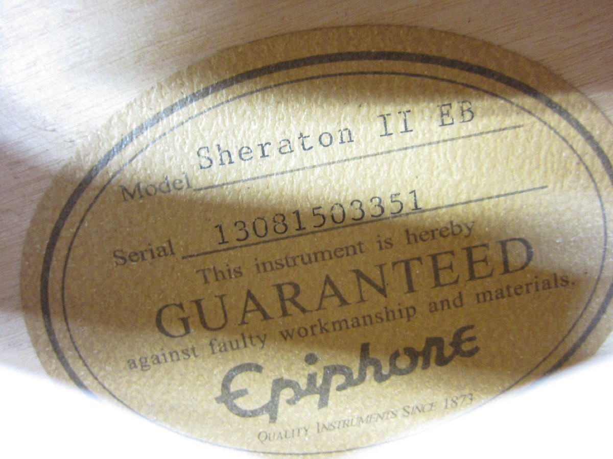Epiphone Sheraton Ii Semi-Acoustic Guitar Ud3201