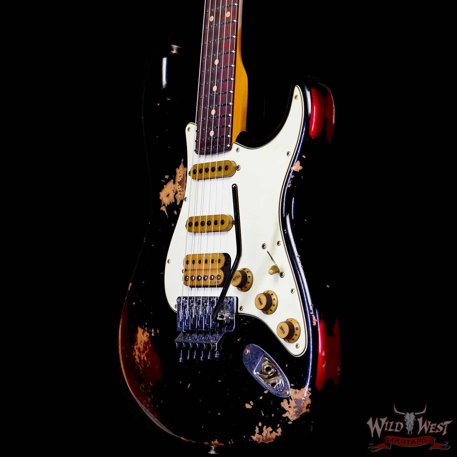Fender Custom Shop Black Lightning Stratocaster Floyd Rose Apple Red 8.00 lbs