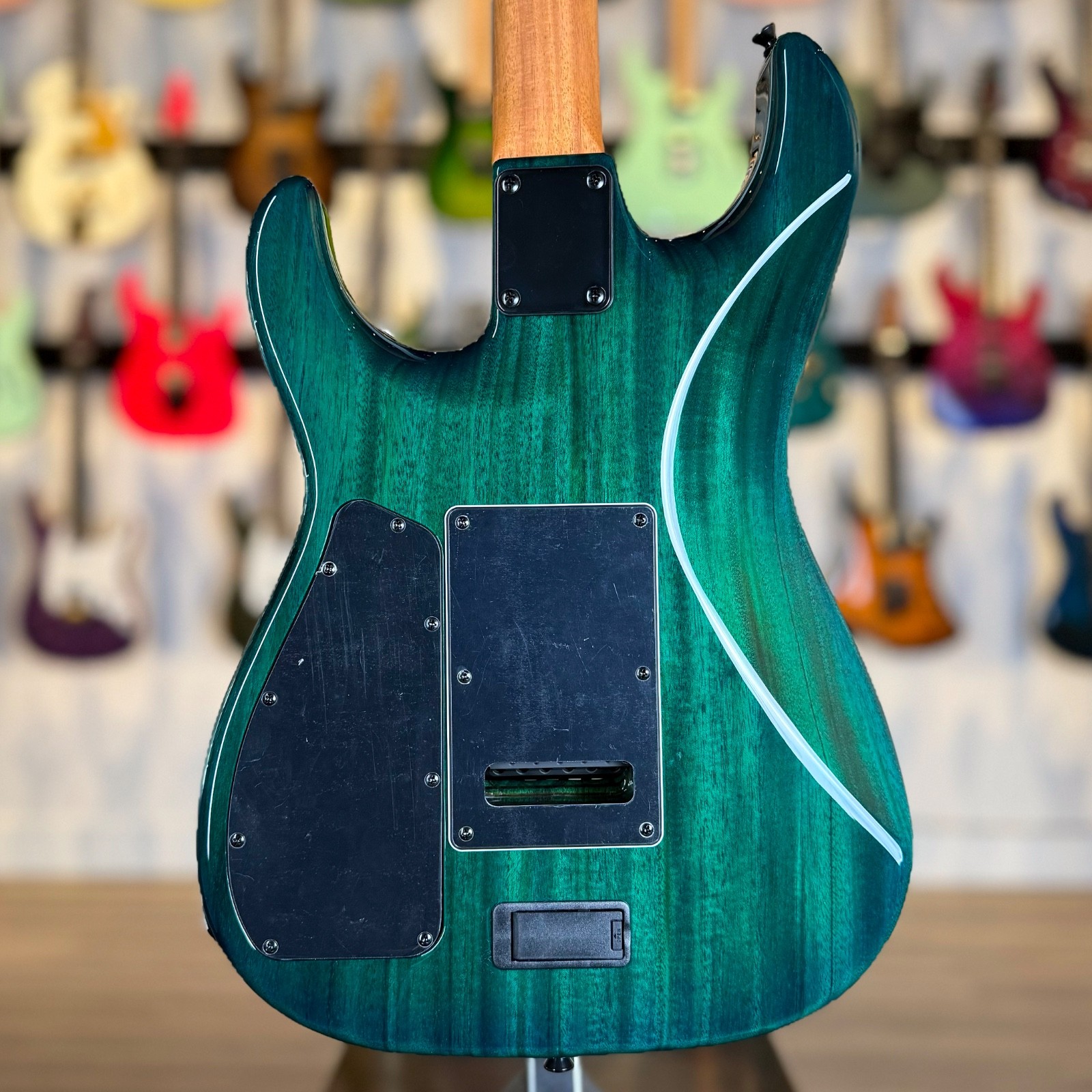 James Tyler Guitars Studio Elite HDX – Spalted Maple Transparent Teal Burst