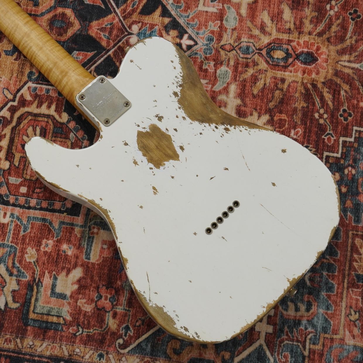 Xotic XTC-1 Olympic White Heavy Aged Alder w Roasted Flame Maple Neck