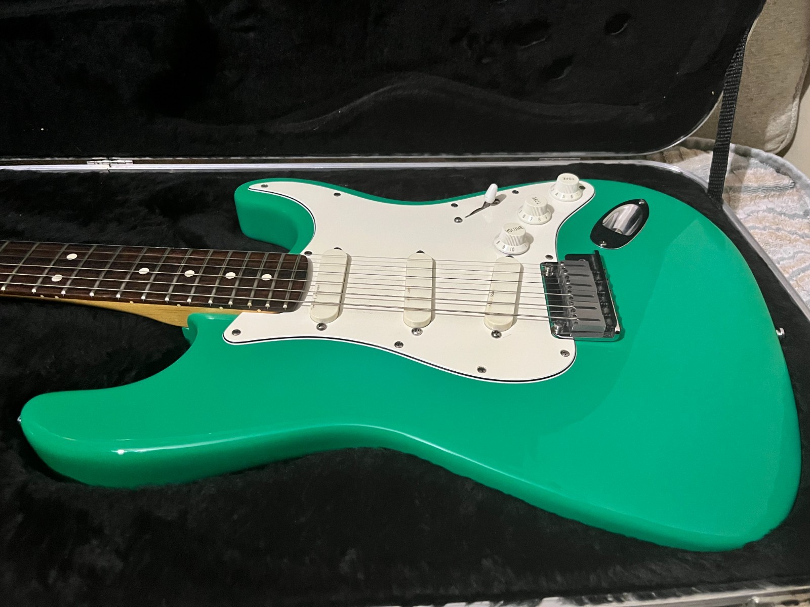 Fender Strat Plus Bahama Green 1988-89 Electric Guitar w/ Rosewood Fretboard