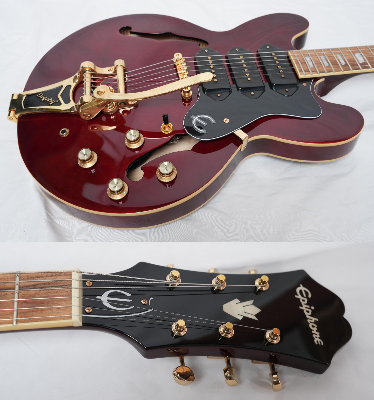 Epiphone Riviera P93 WR Semi-Acoustic Guitar wP-90,Bigsby Excellent Condition