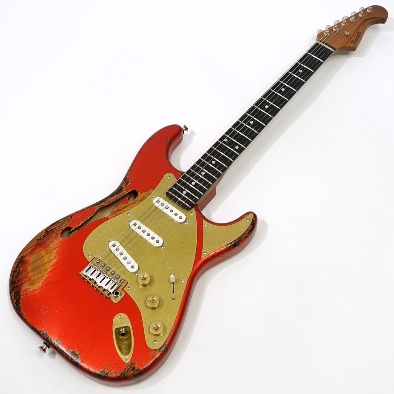 Paoletti Guitars Alfa Lounge SSS Electric Guitar Sunburst Used
