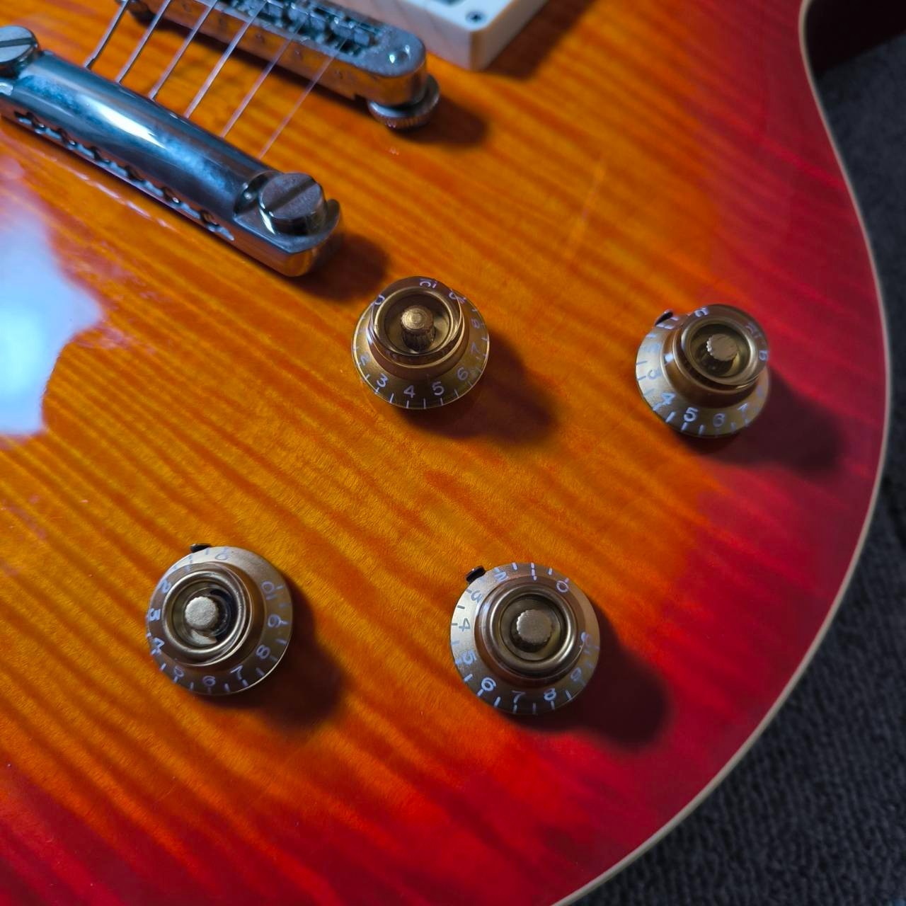 Burny Les Paul Custom Type Electric Guitar Lightning Inlay Randy Rhoads MIJ #6