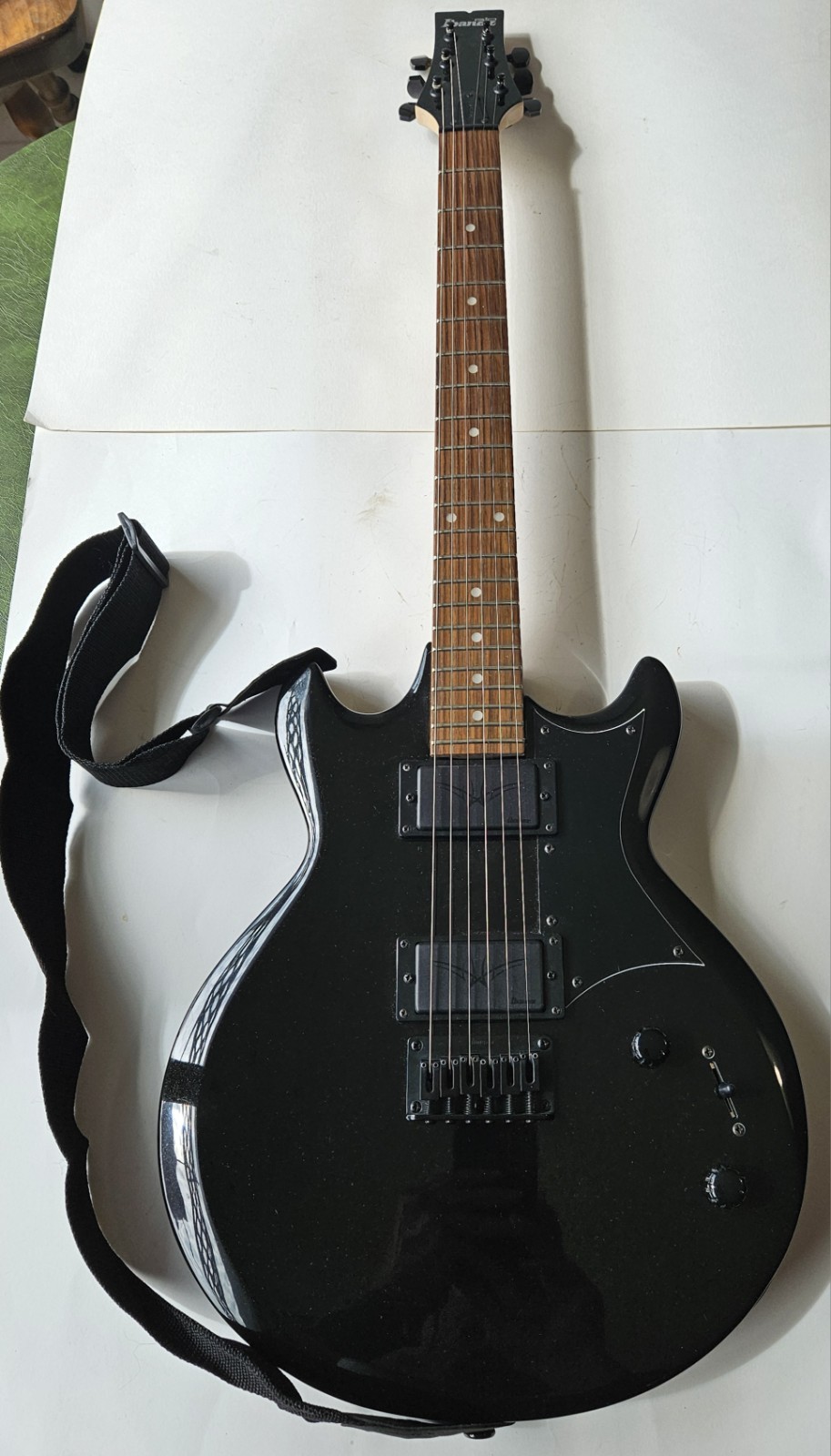 Vintage Ibanez Gio Electric Guitar Black Gax W/ Strap Gig Bag