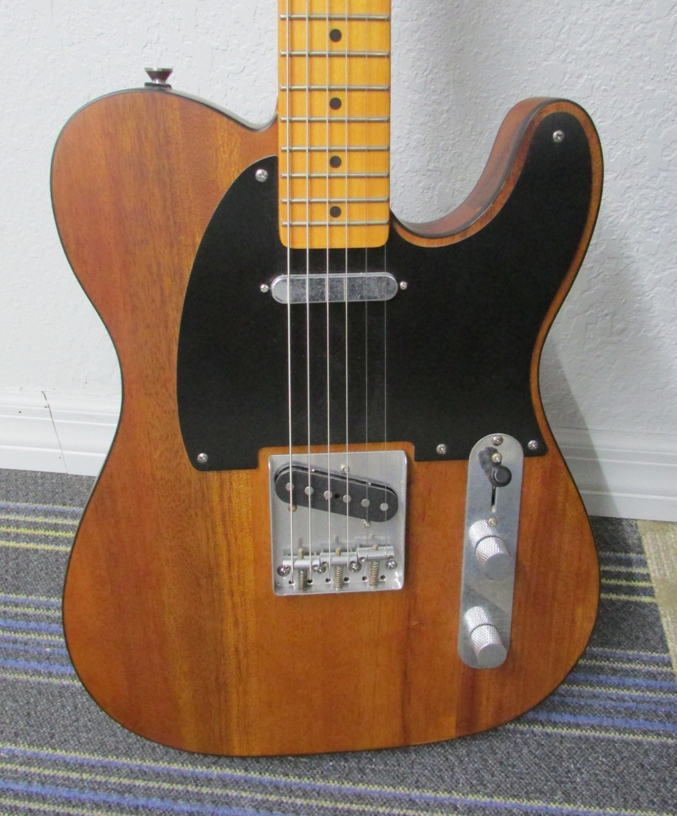 Fender Telecaster Vintera 50s Black & Wood 6 String Electric Guitar