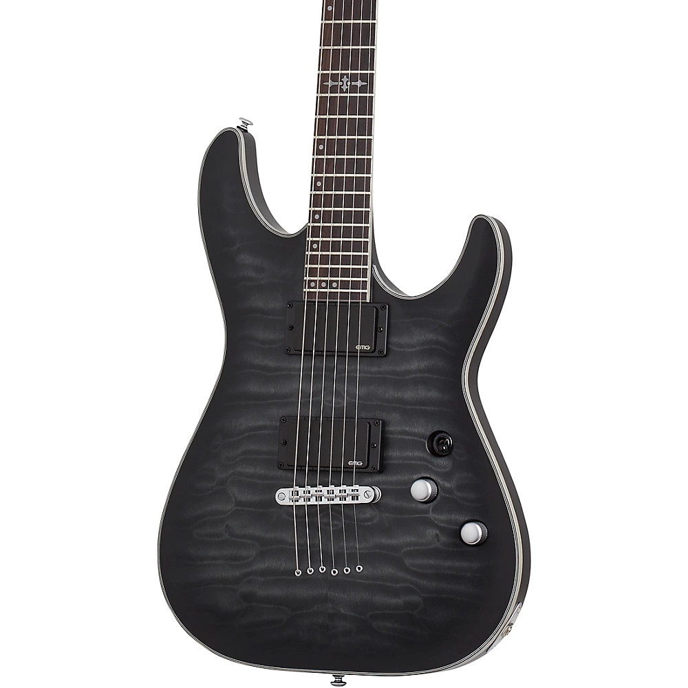 Schecter Guitar Research C-1 Platinum Electric Guitar Translucent Black