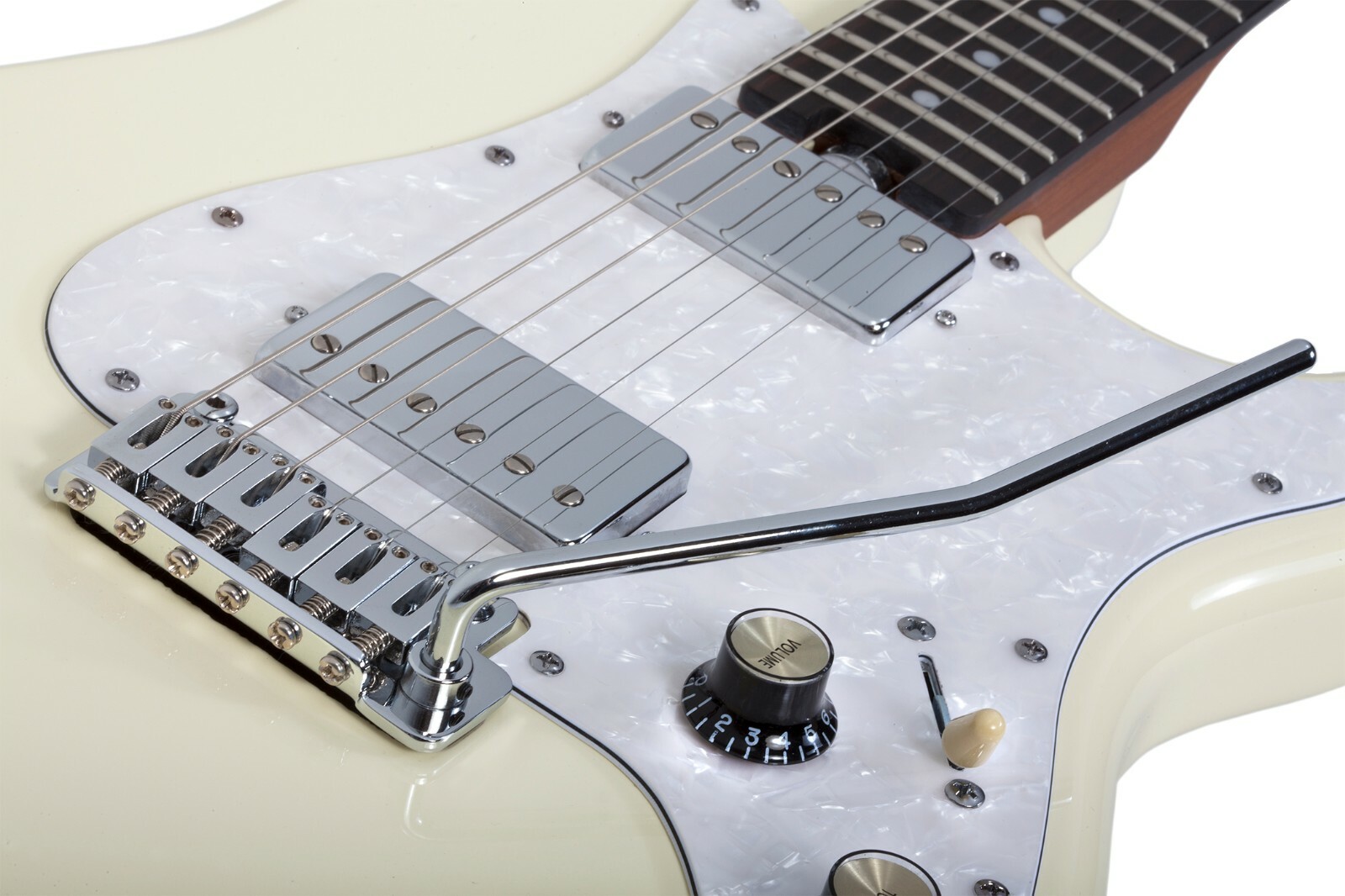 Schecter Jack Fowler Traditional Ivory Electric Guitar + Hard Case