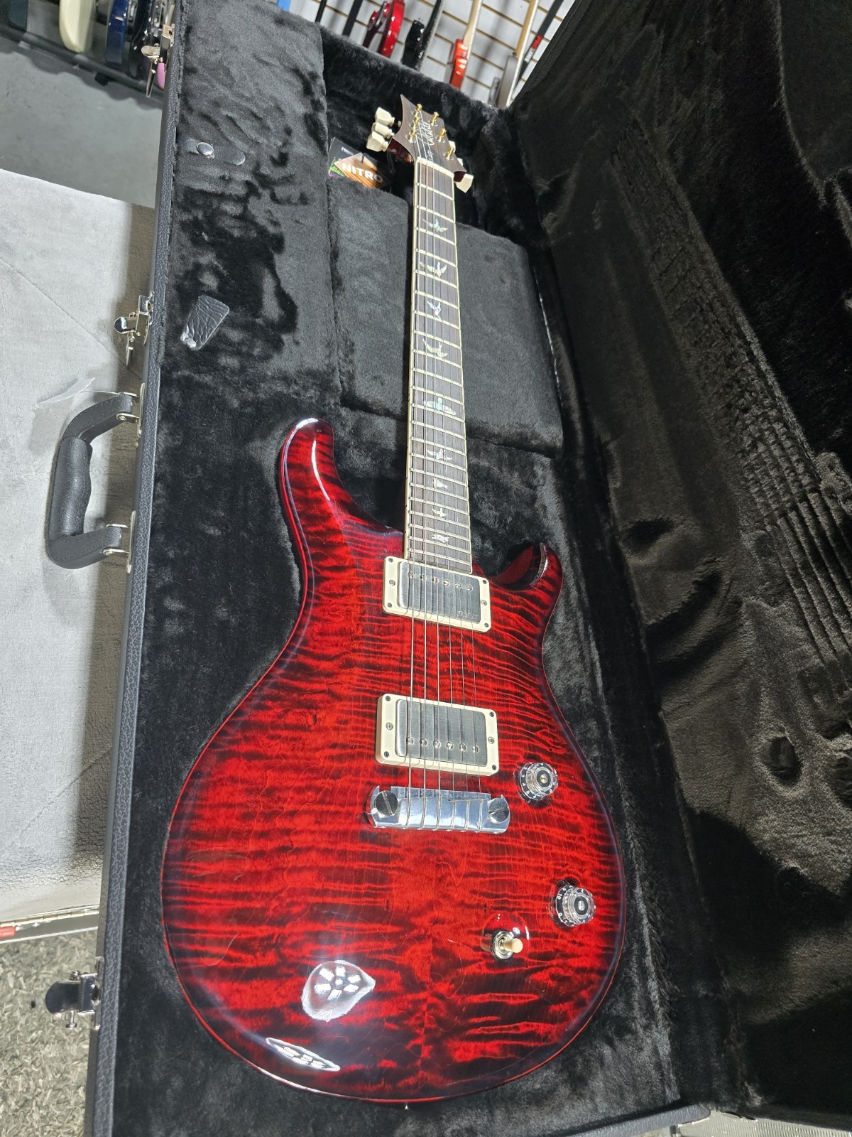 PRS McCarty Electric Guitar – Fire Red Wrap w/OHSC + FREE $299 Plek & Setup #317