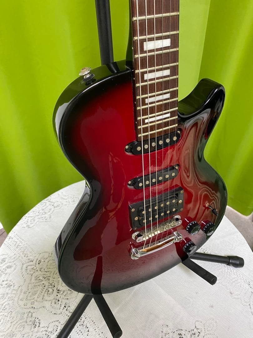 Electric Guitar Grass Roots Luna Sea Model Red Burst Block Inlay Alder Body