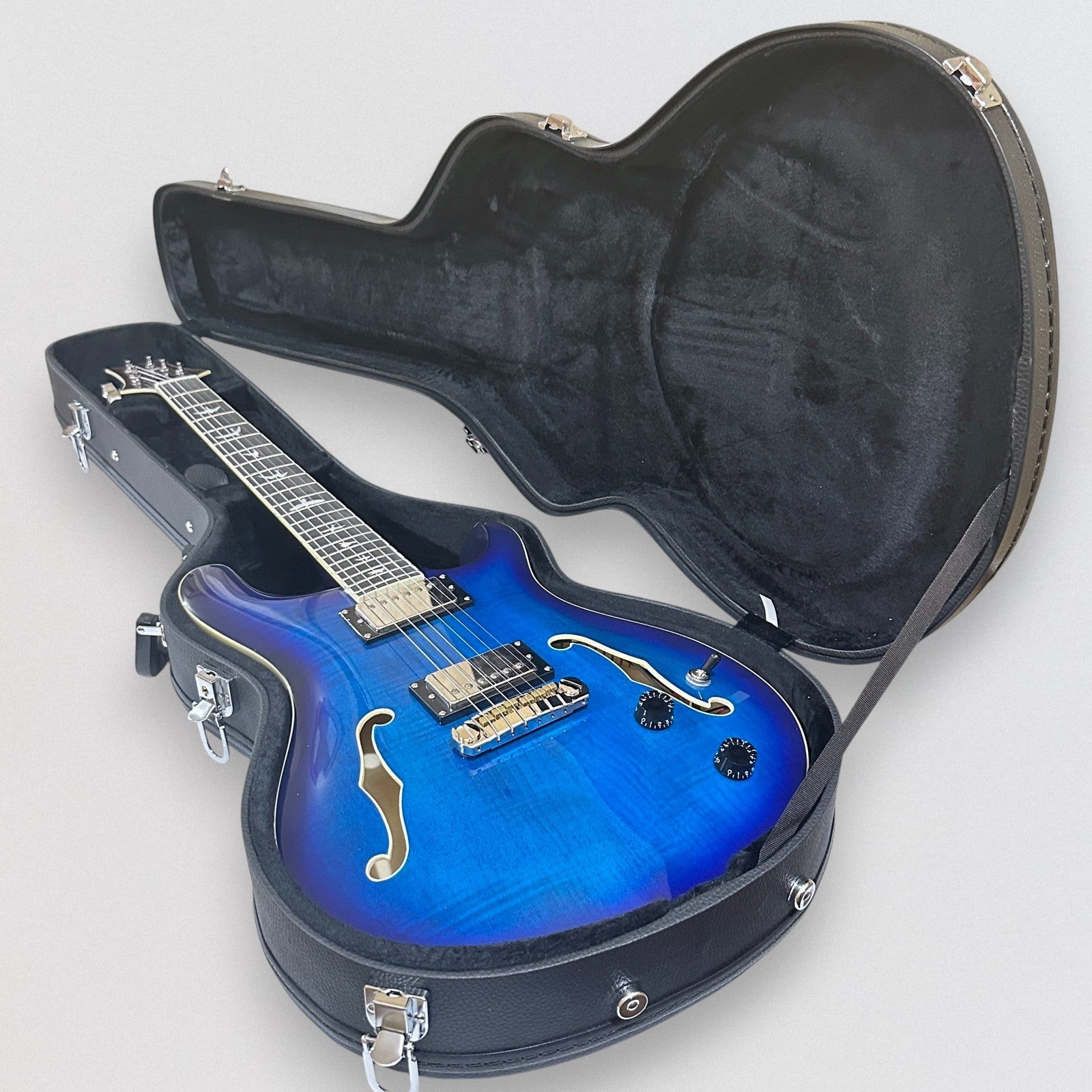 Paul Reed Smith PRS SE Hollowbody II Electric Guitar w/ Case – Faded Blue Burst