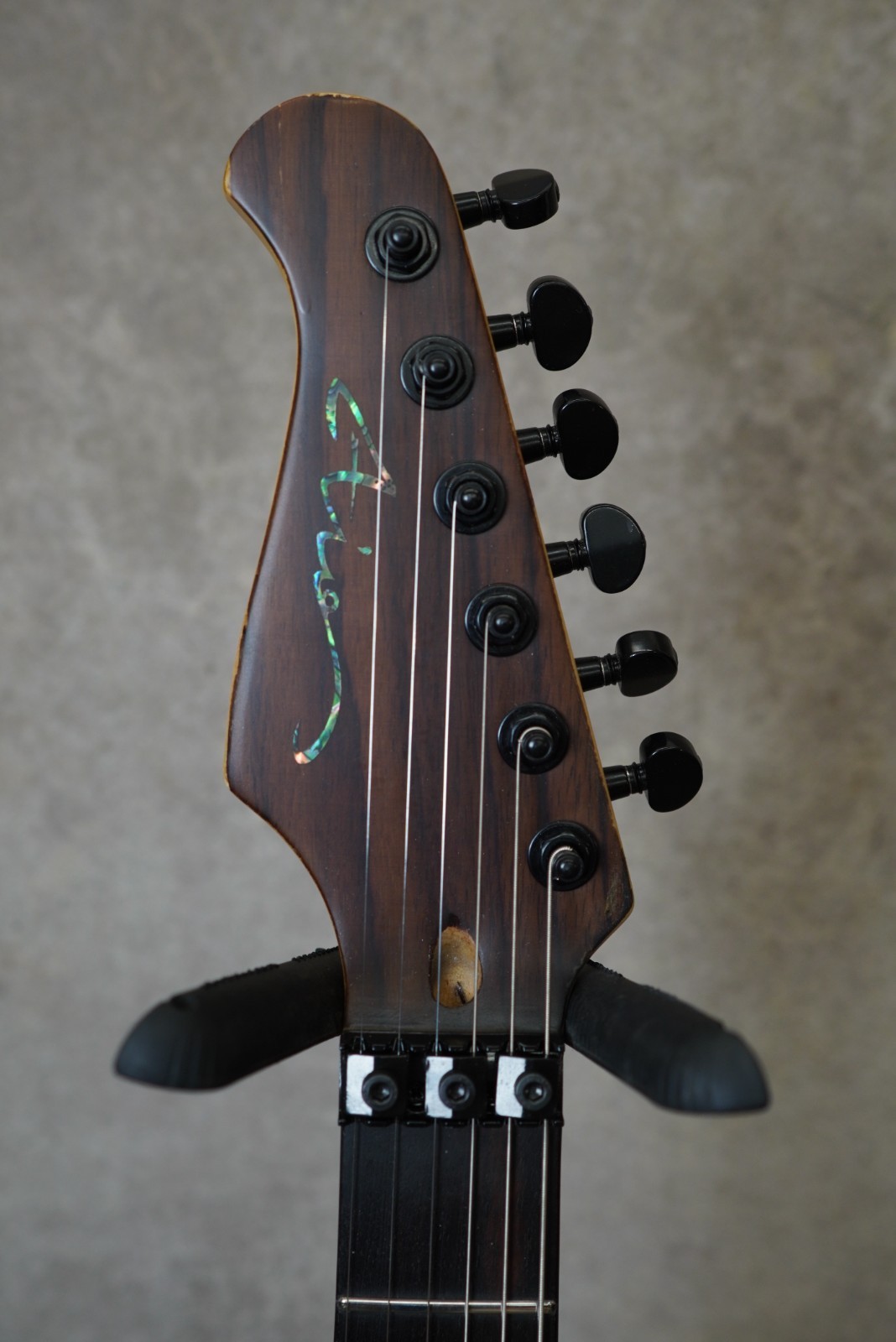 AIO Wolf S1 Floyd Rose Left-Handed Electric Guitar – Dark Walnut GS-078
