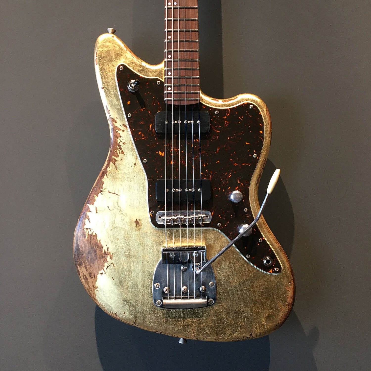 FRANCHIN Neptune guitar Relic Aged METALLIC LEAF JM-type *MADE TO ORDER