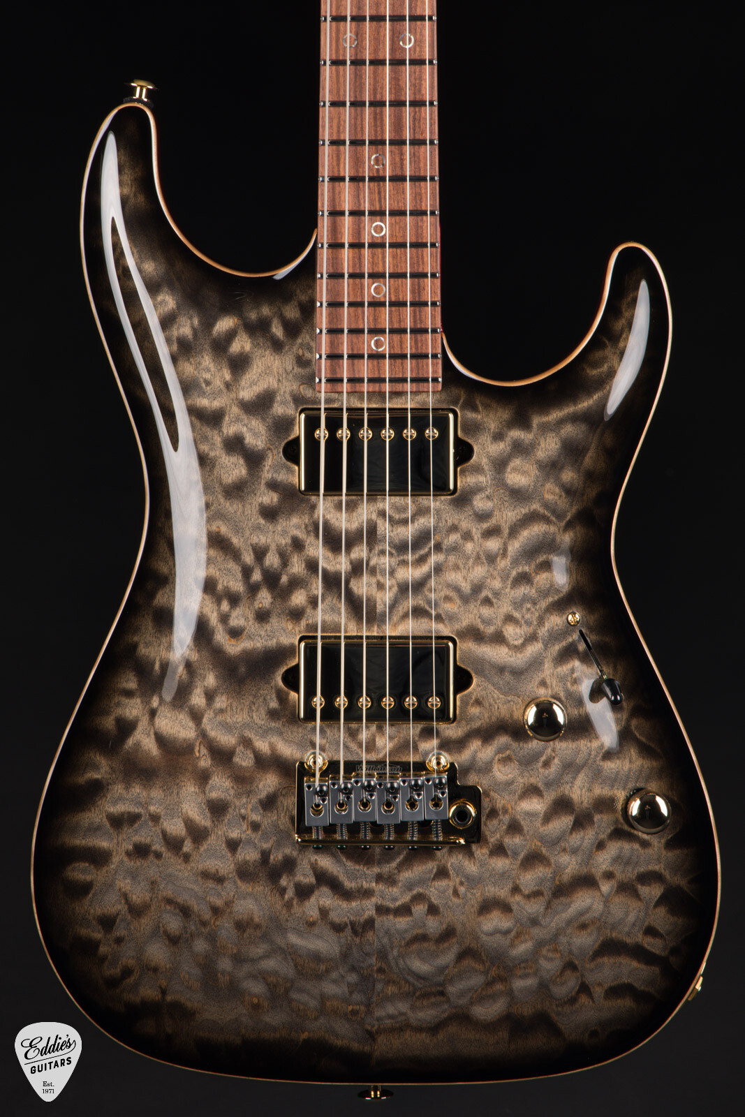Suhr Standard Carve Top Pau Ferro Neck – Faded Trans Charcoal Burst #83210