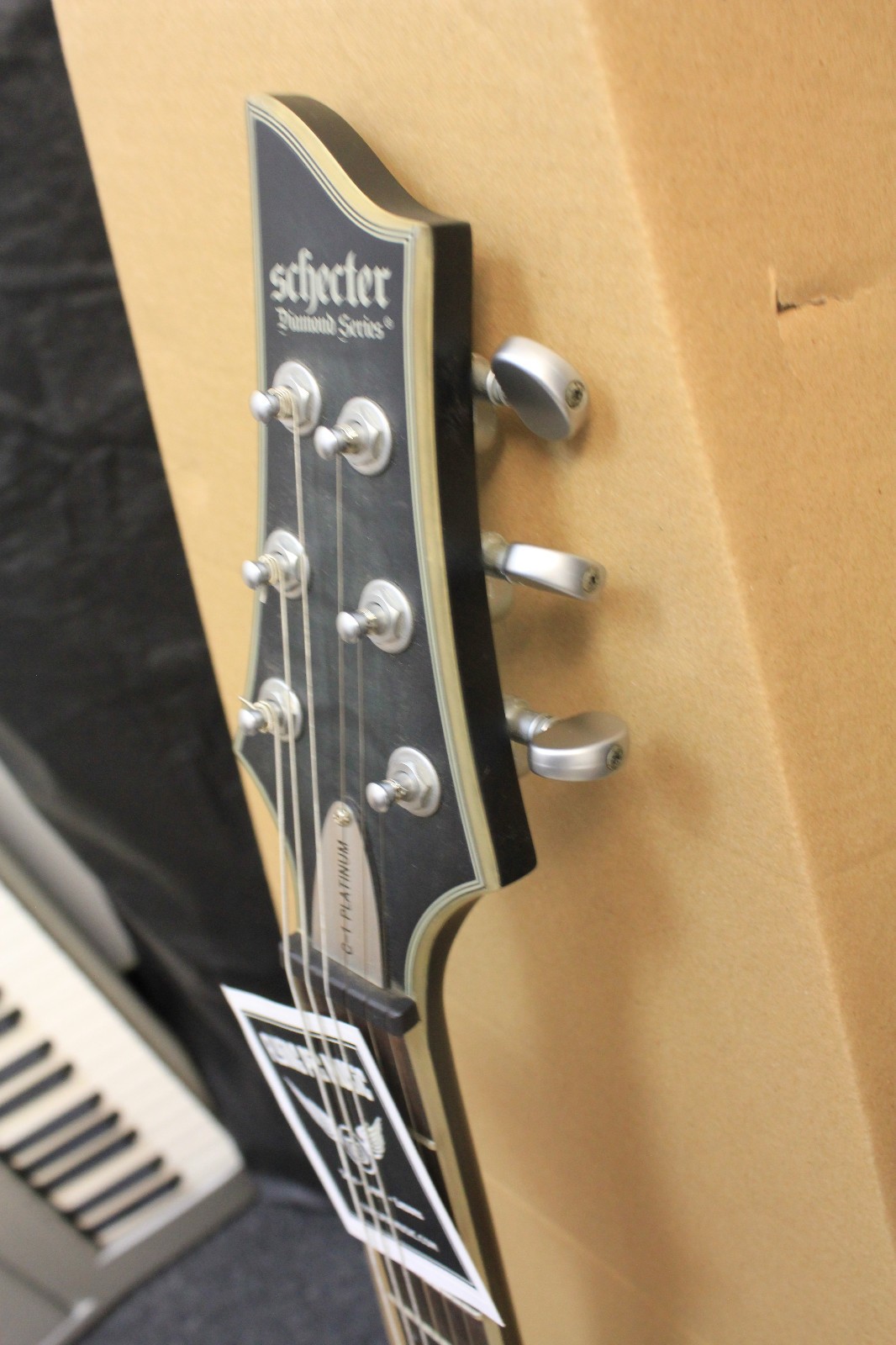 Schecter Research C-1 Platinum Electric Guitar TRP063272 Translucent Black w/Bag