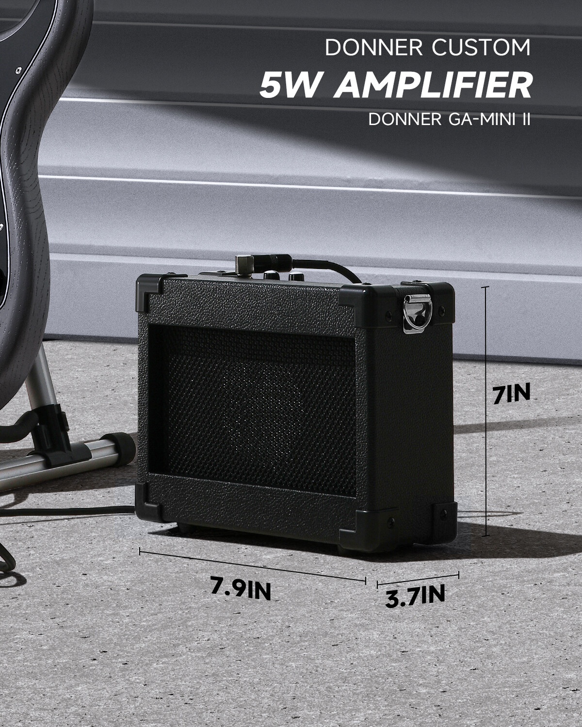 Donner DST-80 Electric Guitar Amplifier Set S-S-S Pickups Solid Body Gig Bag